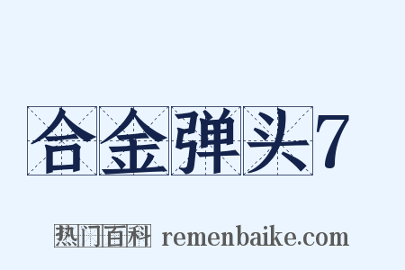 合金弹头7是什么意思的图片